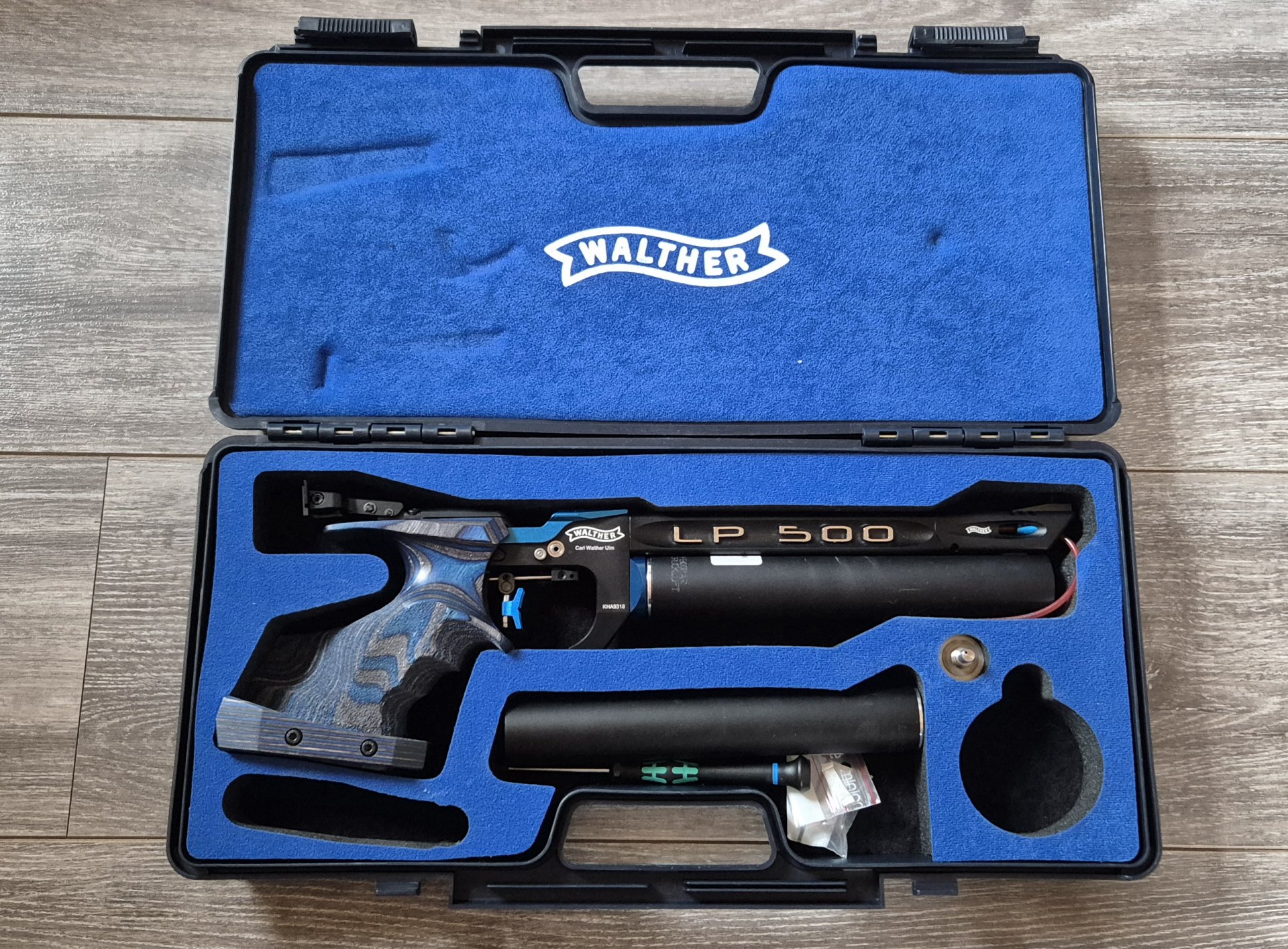 Walther LP 500 MEISTER MANUFAKTUR BLUE mit mechanischem Abzug – Bild 1