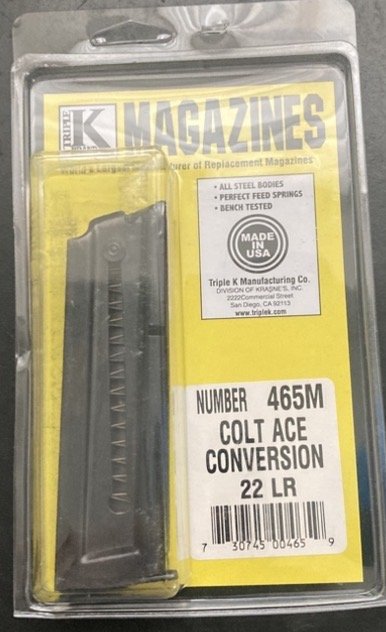 Colt ACE .22lr Magazin original verpackt Triple K – Bild 1
