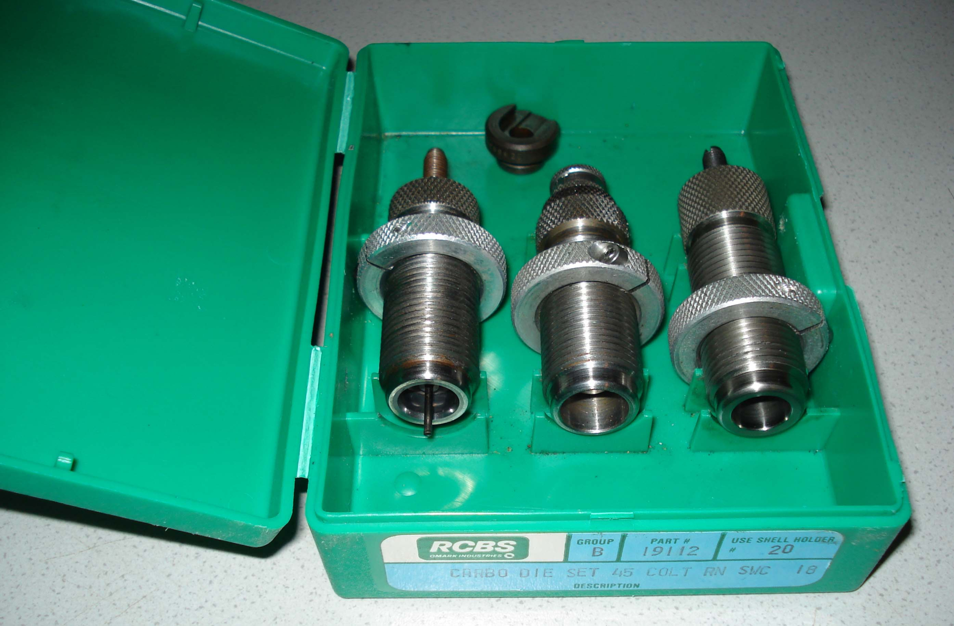 RCBS Carbo Matrizensatz .45 Long Colt mit Hülsenhalter – Bild 1