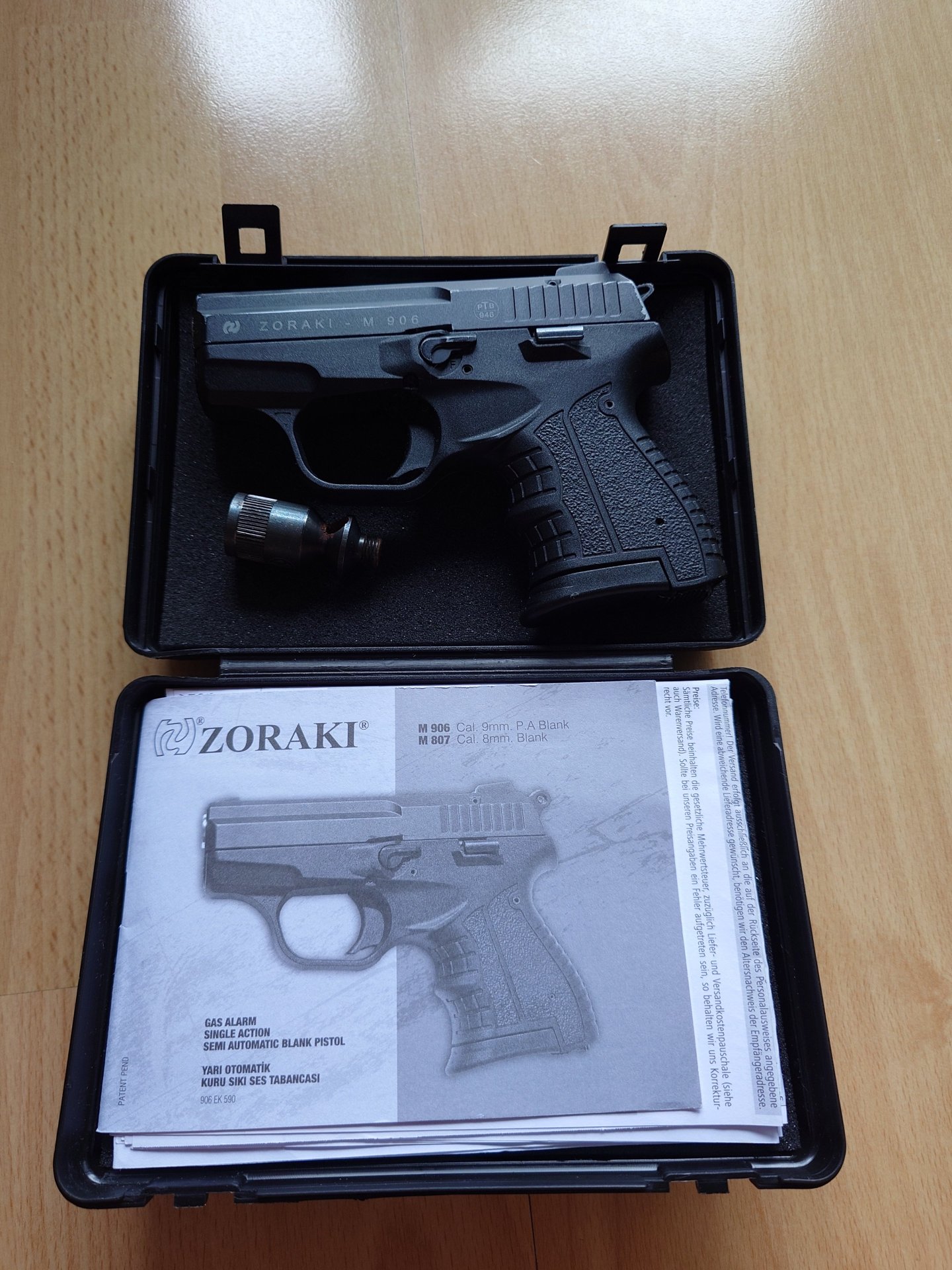 Zoraki Schreckschusspistole 906 9mm P.A.K. schwarz-chrom – Bild 2