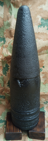12,8cm Panzergranate (WK2,Bombe,Zünder,Spreng,Flak,Rakete,Panzer,Mine,Mp40,P 08,Konvolut,Bodenfund) – Bild 1