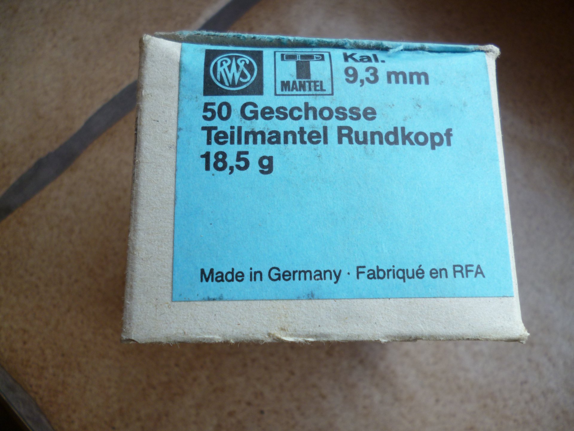 Geschosse Kal. 9,3 RWS HMK 16,7g, 258 grs und RWS TM 18,5 g – Bild 2