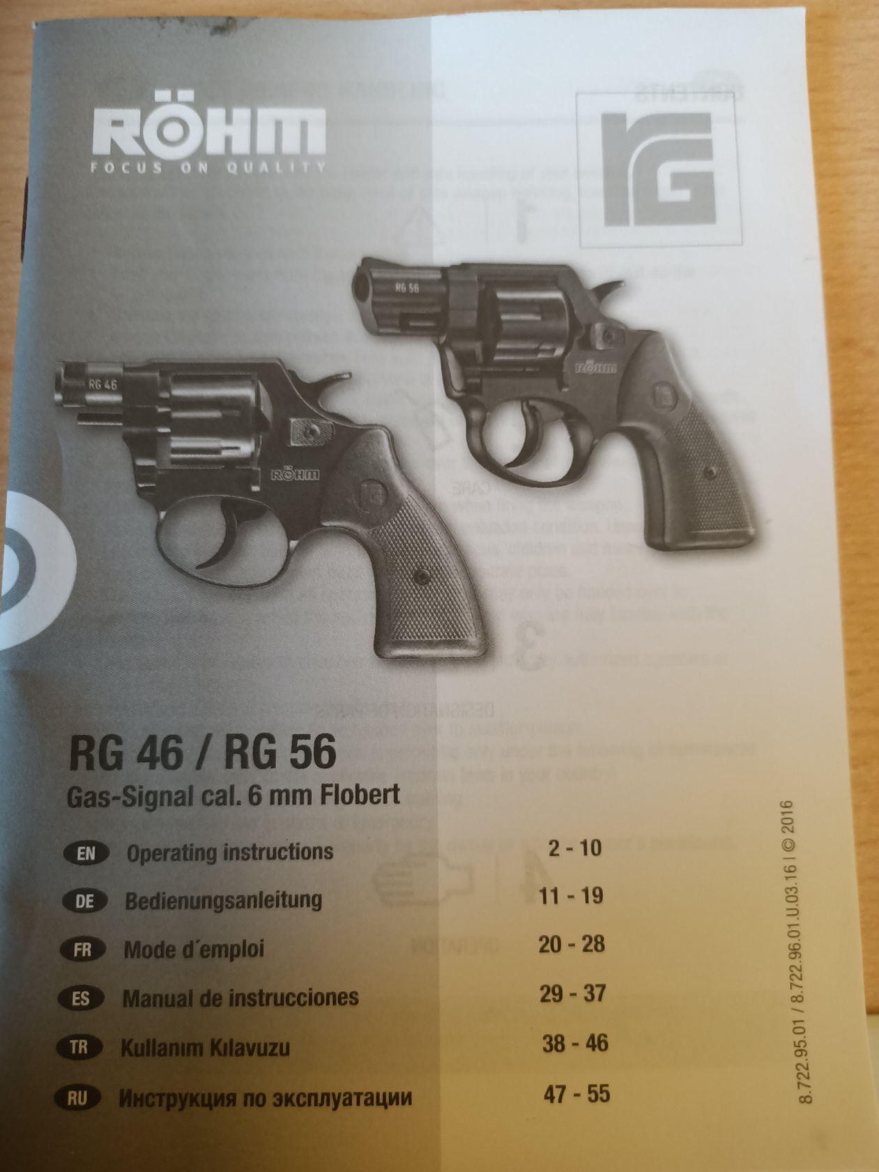 Röhm RG 46 / 56 Bedienungsaneitung – Bild 1