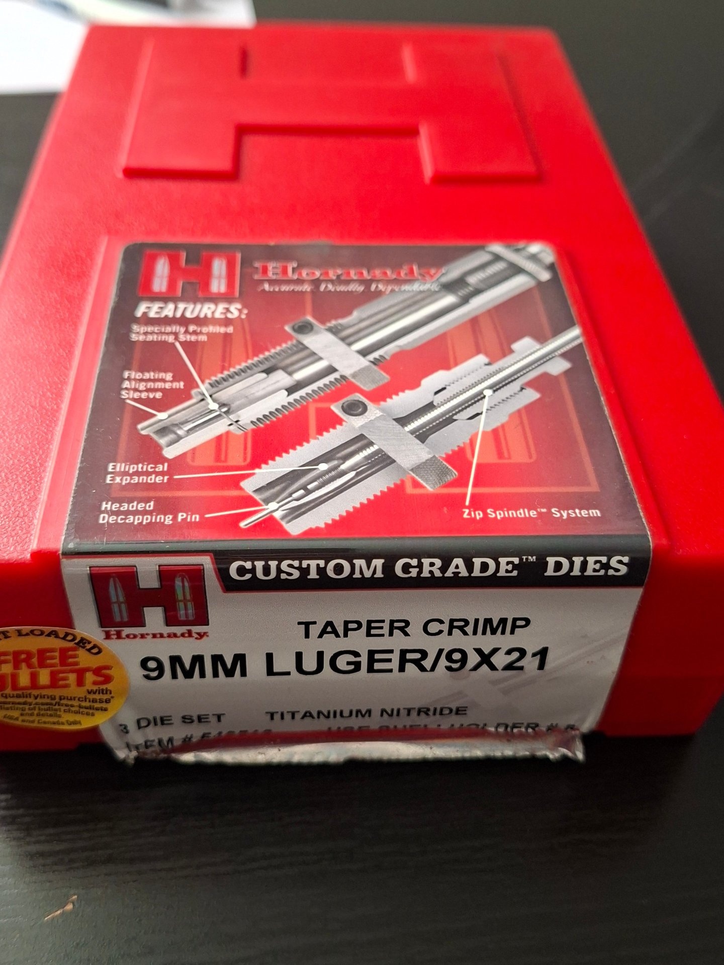 Hornady Custom Grade Matritzen 3er Set 9mm Luger – Bild 1