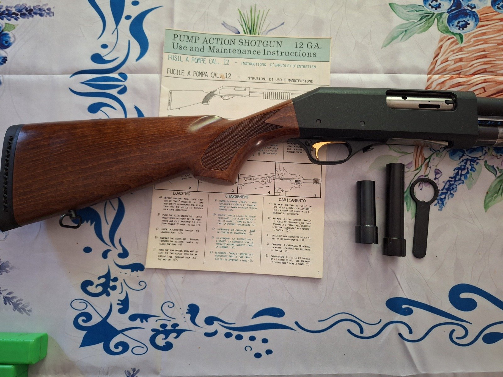 An EWB Repetierflinte (Pump-Gun) Kal. 12/76 Modell Imperator – Bild 1