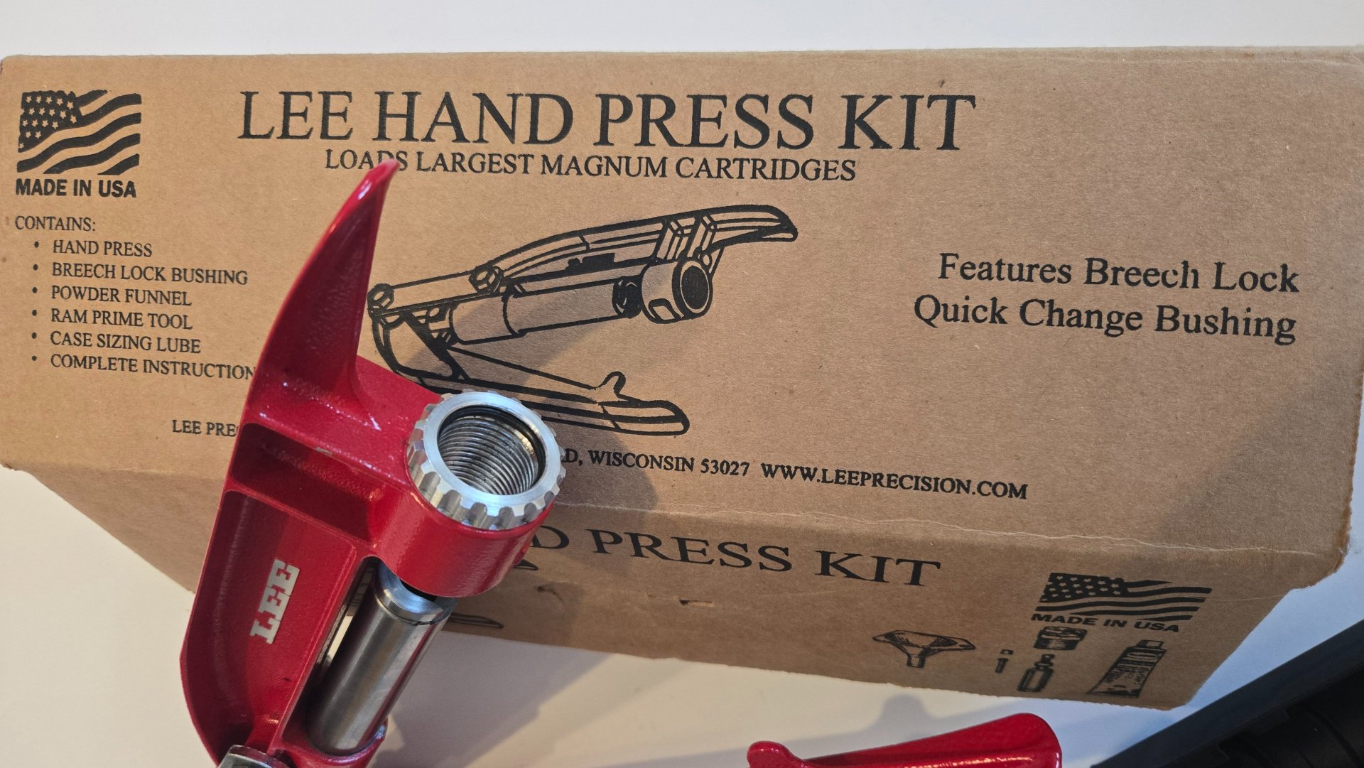 LEE Handpresse Breechlock mit ZH-Setzer – Bild 1