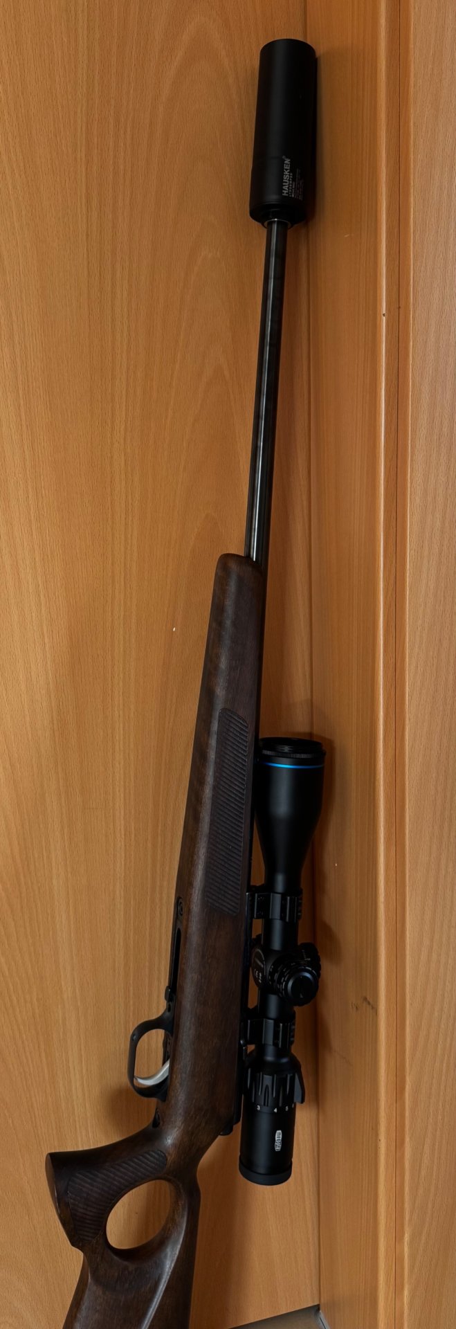 Weihrauch HW 66 17. Hornet Thumbhole/ Hausken MD45 MKII/ Meopta MeoHunter R5 3-15x30 – Bild 5
