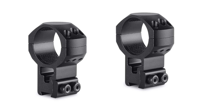HAWKE Taktische Ringmontage Aluminium 30mm Mittelrohr für 9-11mm Schiene Bauhöhe EXTRA HOCH = 23mm – Bild 1