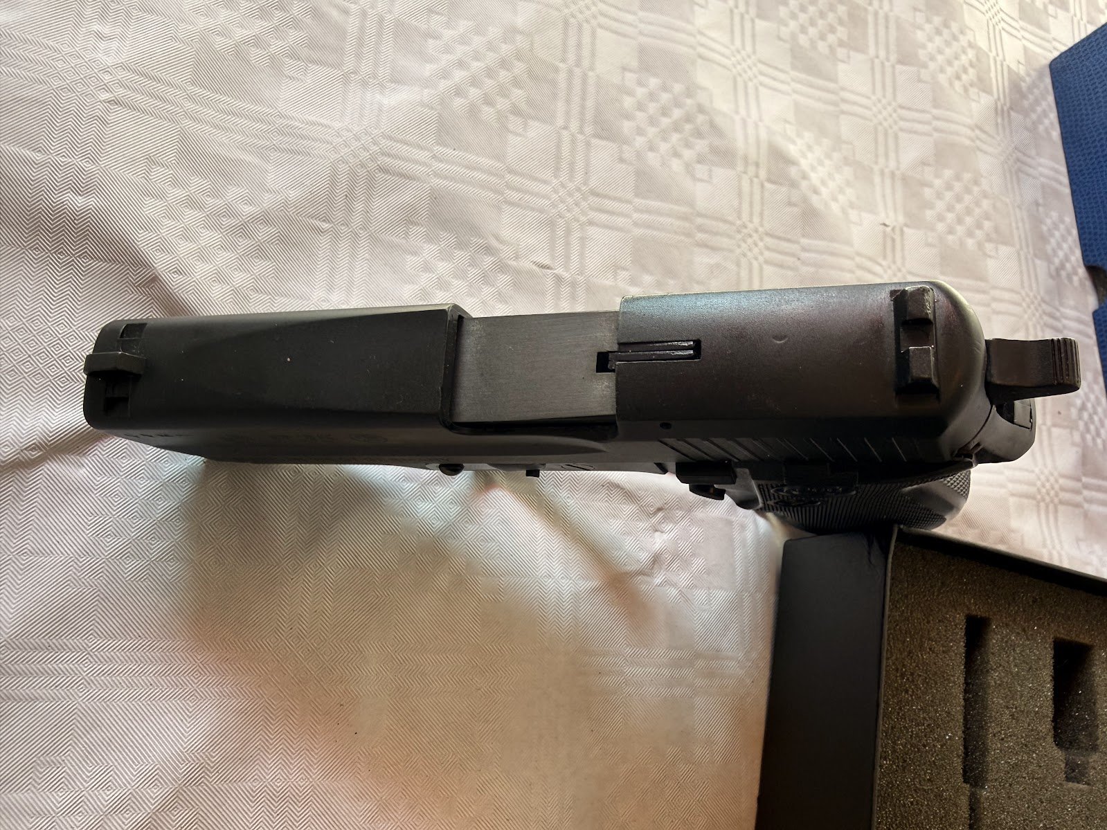 Seltene Geco P35-1 (Sig Sauer P225) | Cal. .35 Knall | PTB 456 | OVP & Holster – Bild 3