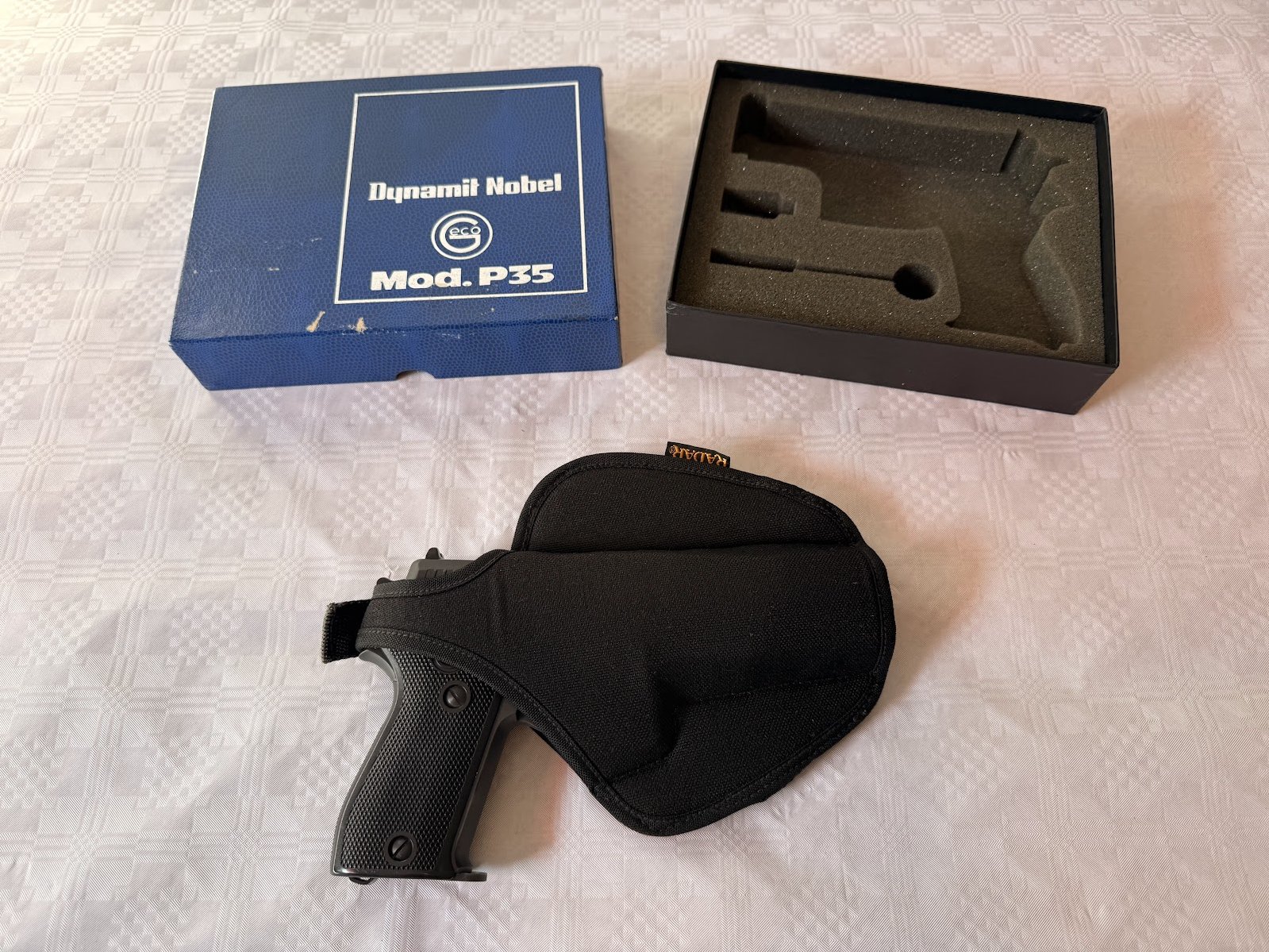 Seltene Geco P35-1 (Sig Sauer P225) | Cal. .35 Knall | PTB 456 | OVP & Holster – Bild 4