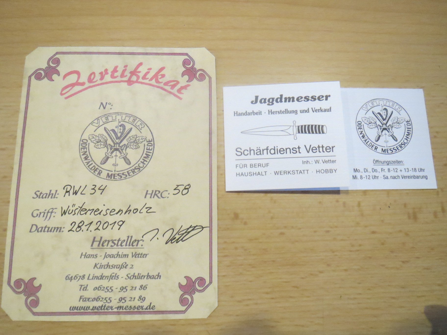 Vetter Jagdmesser – Bild 5