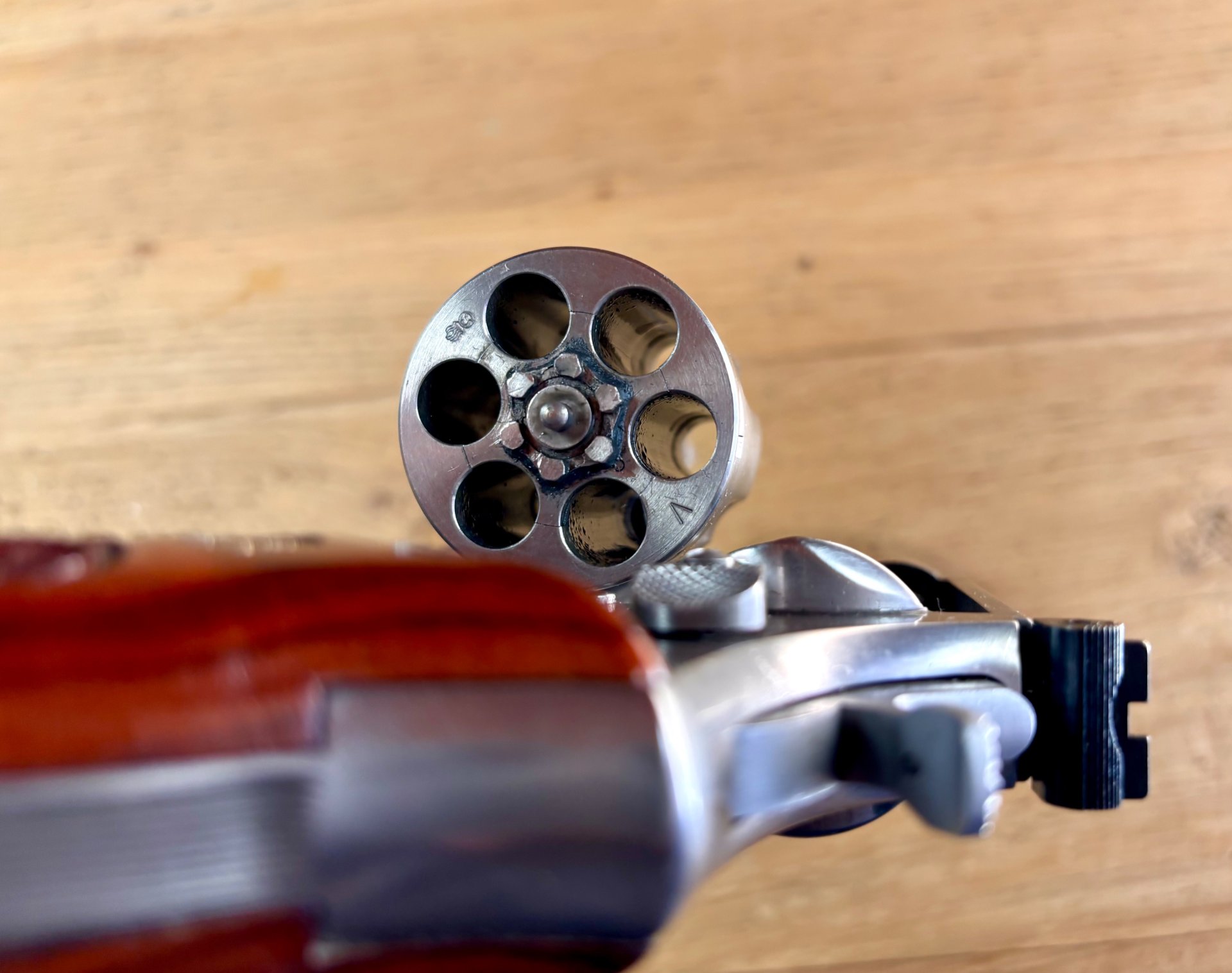 Revolver Smith & Wesson Mod. 686 6" Lauf mit Laufgewicht Kal. .357Mag. – Bild 8