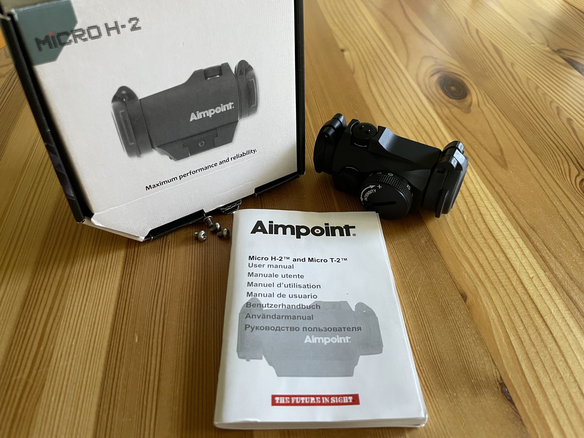 Aimpoint H-2, 2 MOA Punkt, Rechnung, sehr guter Zustand, OVP vorhanden – Bild 1