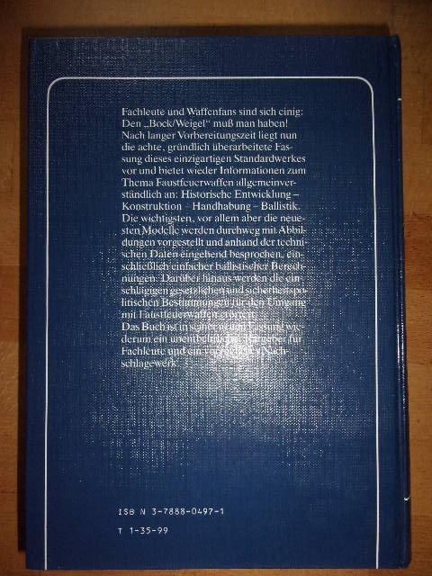 Handbuch der Faustfeuerwaffen von G.Bock und W. Weigel – Bild 2