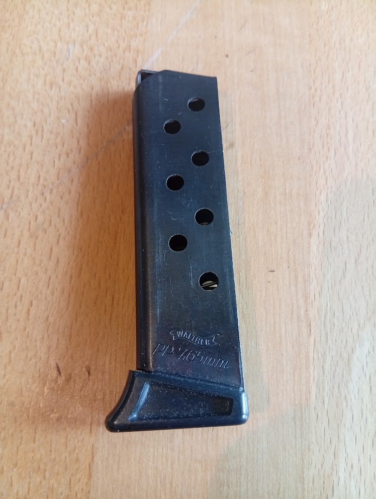 Walther Magazin Model PP 7,65Brown. Original 8 Schuss Original – Bild 1