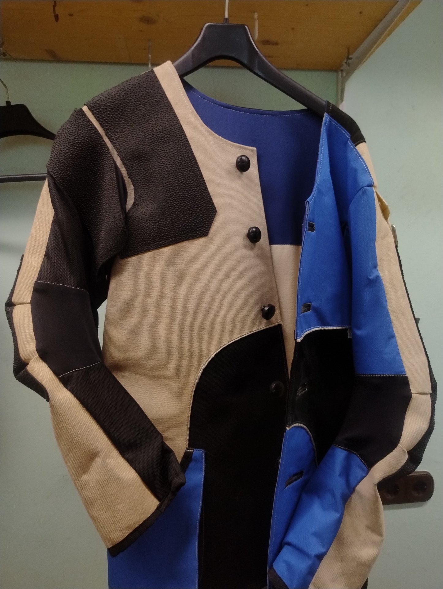 Schießjacke Größe 54 weiß/blau – Bild 1