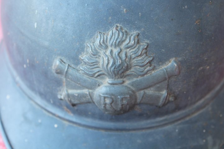 Frankreich WKI. Artillerie Stahlhelm "ADRIAN" In Bestzustad – Bild 2