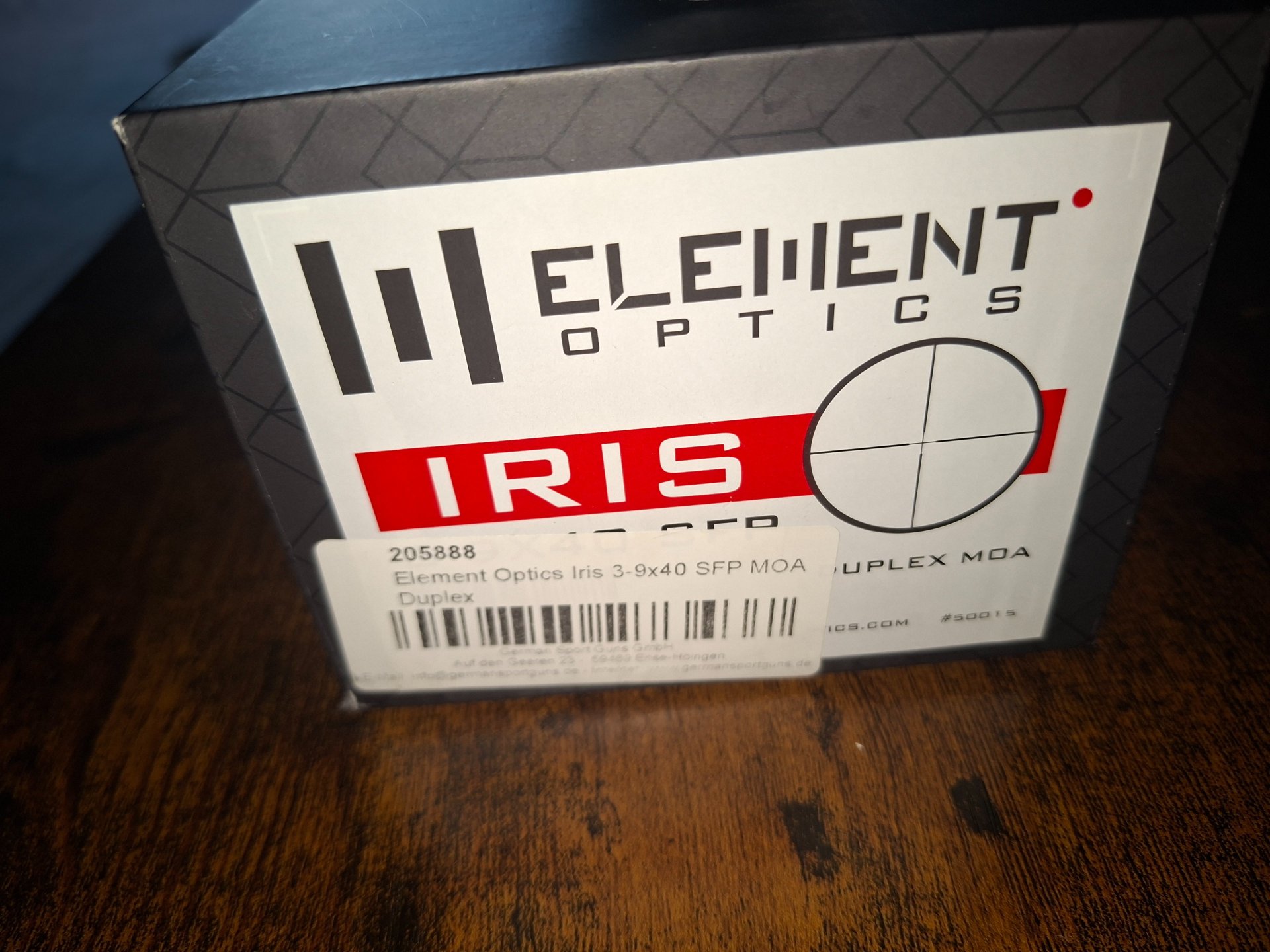 Zielfernrohr von Element optics iris 3-9x40 sfp MOA Duplex – Bild 2