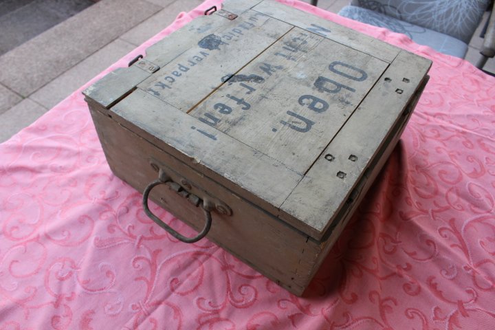 Wehrmacht. 98k Munitions Kiste. Mit WaA. Sehr gutes Original – Bild 2