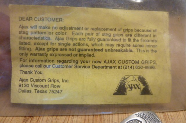 New AJAX CUSTM Grips für Colt Gov. 1911 aus Dallas Texas 75247 – Bild 2