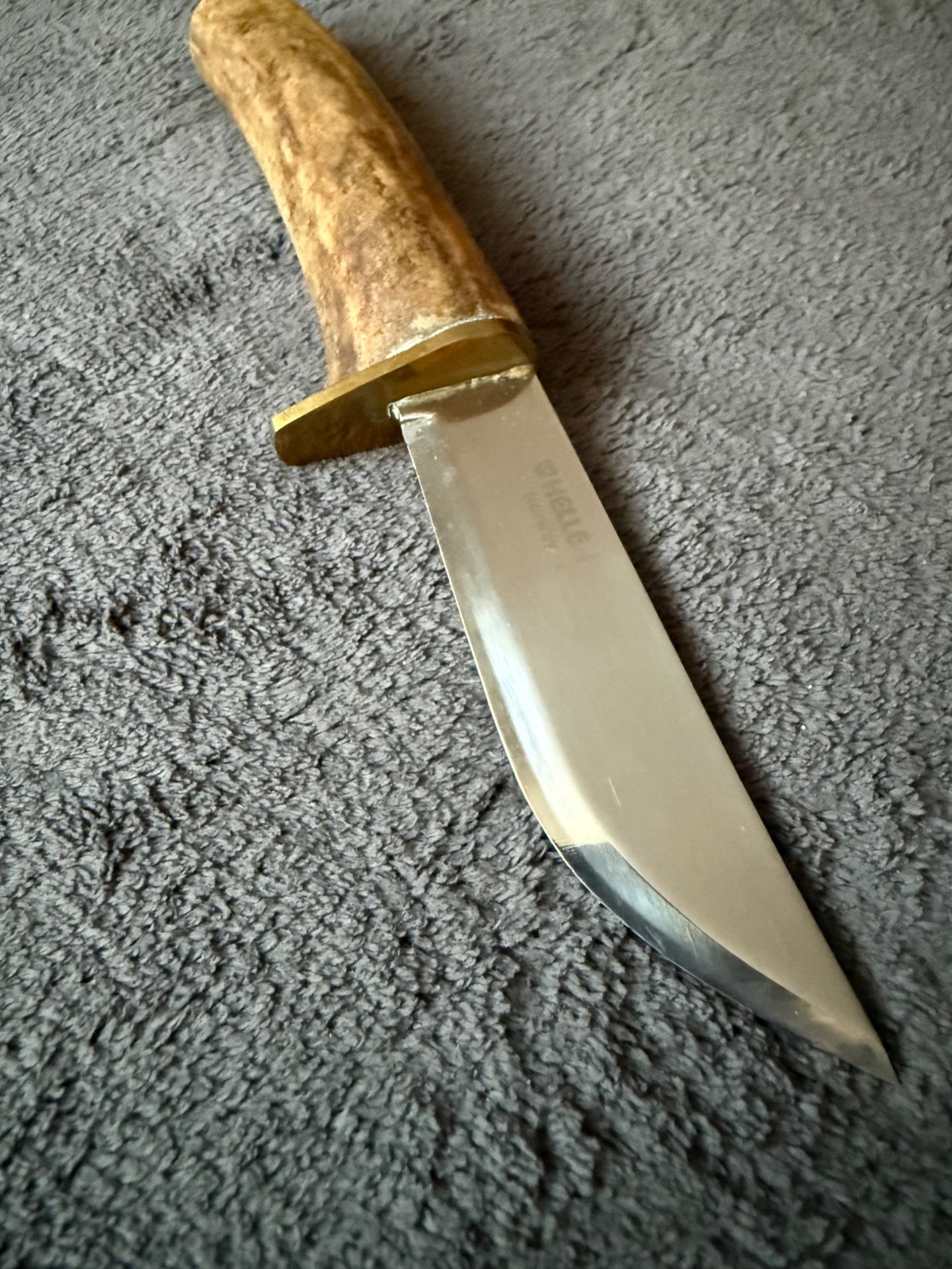 Jagdmesser mit Griff aus Rentierhorn – Bild 2