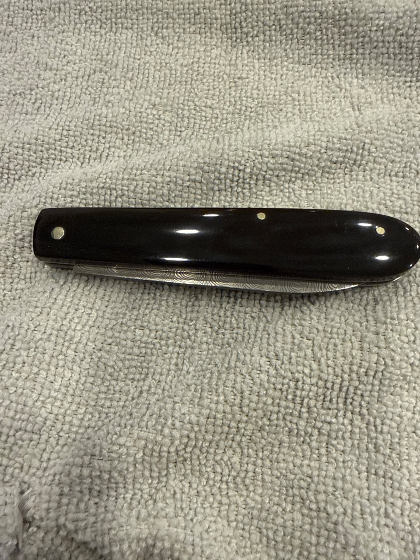 Taschenmesser, Slipjoint mit Damastklinge – Bild 1