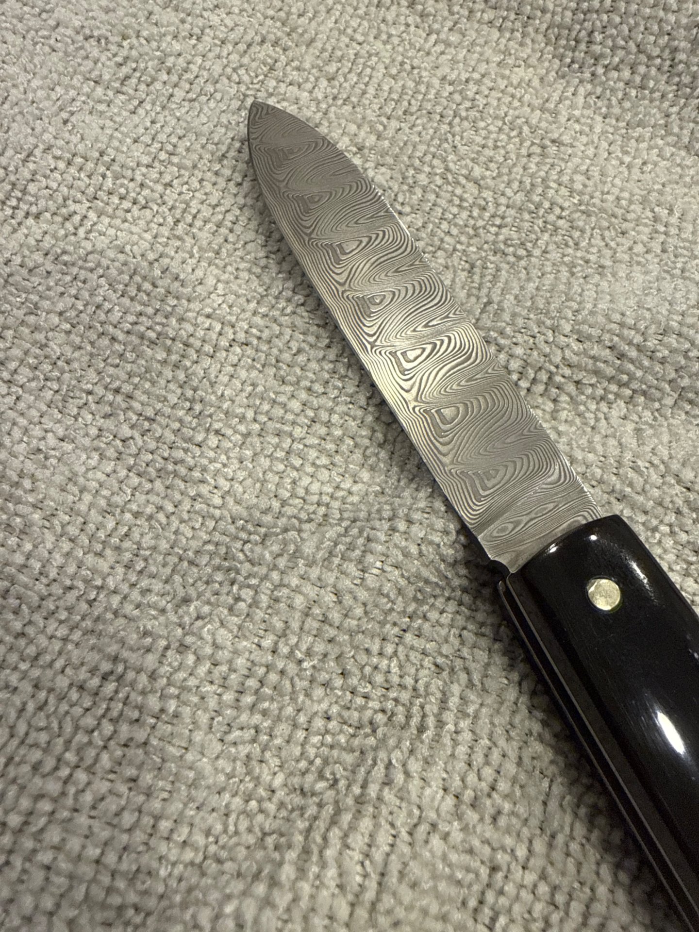 Taschenmesser, Slipjoint mit Damastklinge – Bild 2