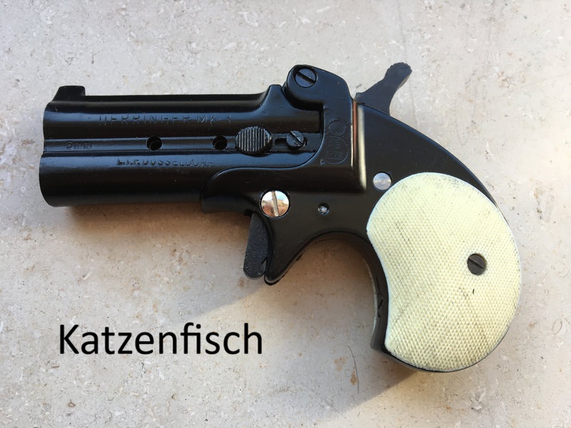 Rudolf Weber Derringer LTF Düsseldorf MK 3, neuwertig, ungeschossen, PTB 3-72. SEHR SELTEN!! – Bild 1