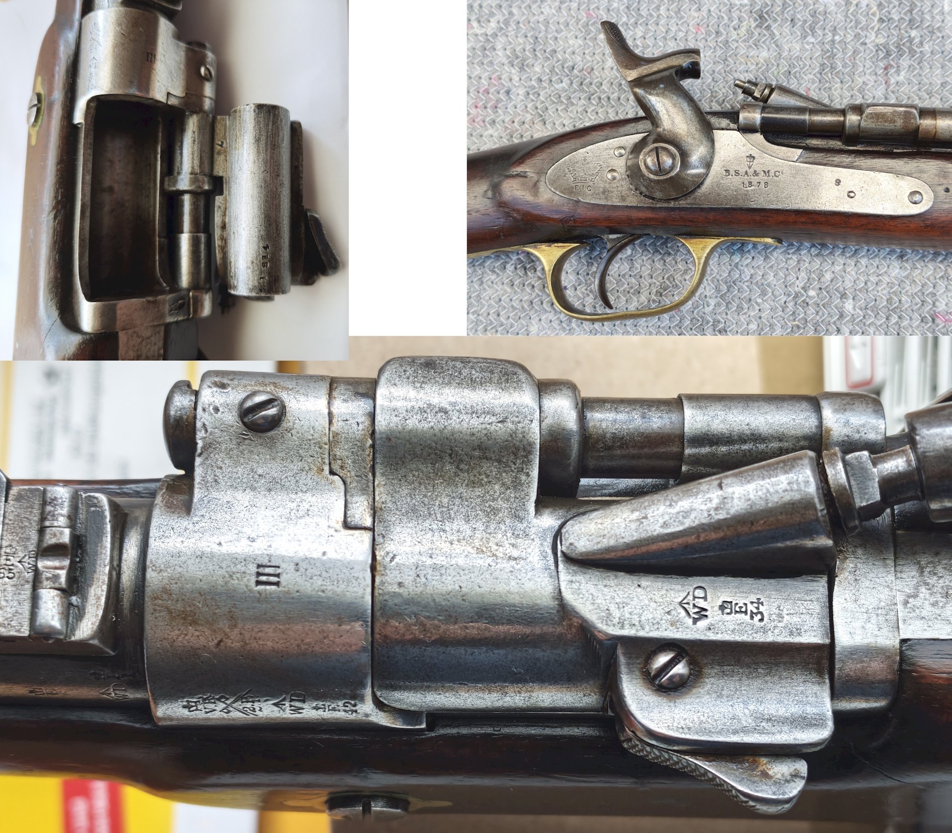 Original Snider Enfield Mk III Cavalry Carbine Kal. .577Snider - interessant gestempelt – Bild 3