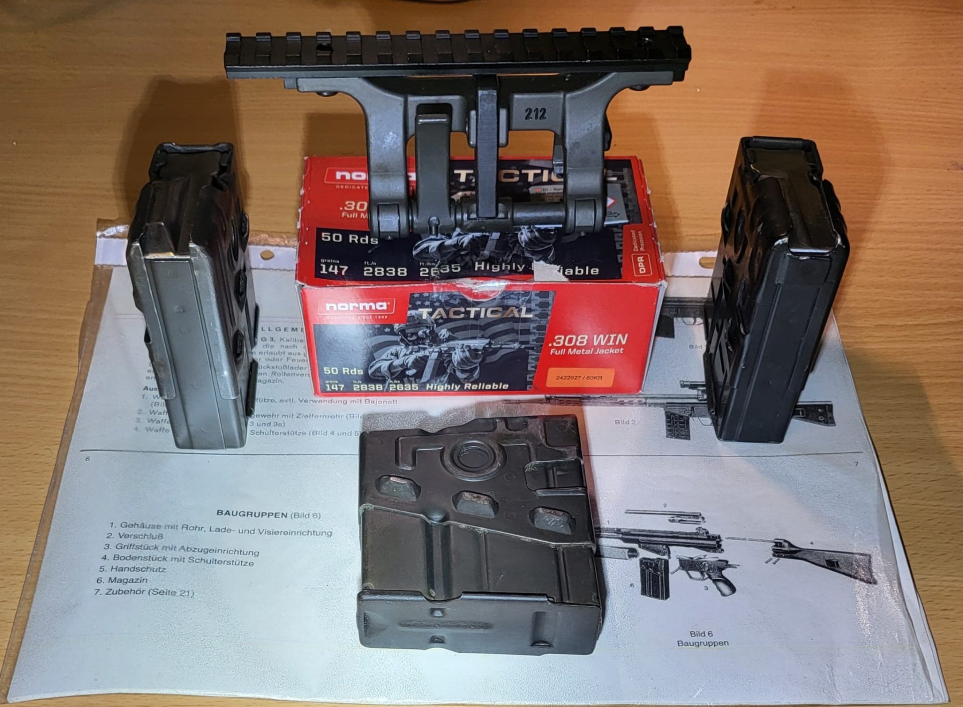 Niedermeier NK33 G3 .308 Win – absolut neuwertig (Kauf 02/2025) m. Krallenmontage, 3 Magazinen & Mun – Bild 4