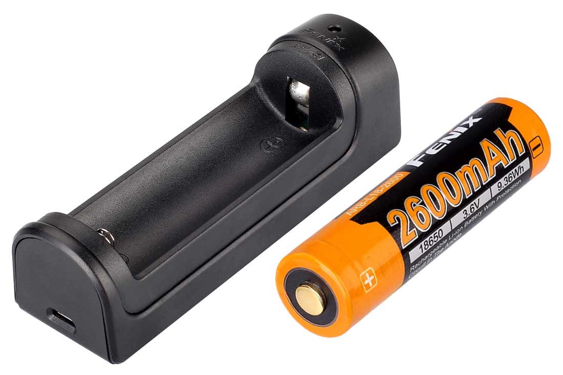 Fenix ARE-X1 Set mit Ladegerät und 18650-Akku für Taschenlampen – Bild 1