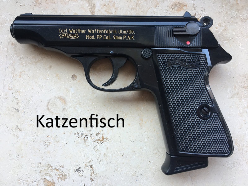Walther PP von 1998, PTB 620, ungeschossen, orig. verpackt, noch mit dickem Lauf, hochglanzbrüniert – Bild 2
