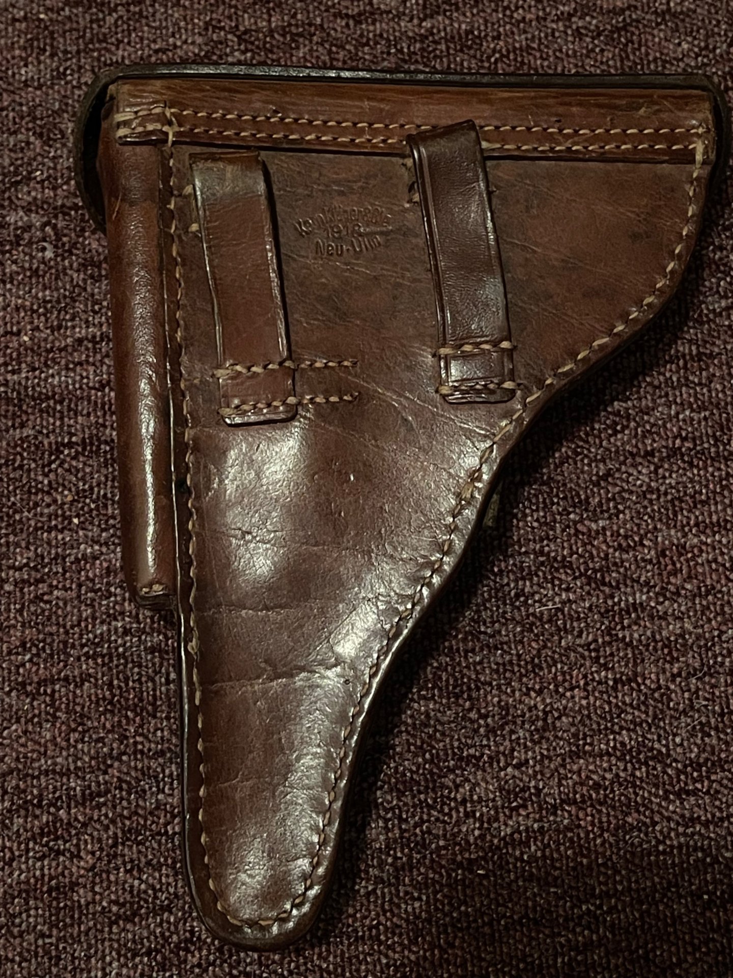 Koffertasche P08 Kern Kläger & Cie 1918 Neu-Ulm Bekleidungsamt des XI. Armeekorps – Bild 2