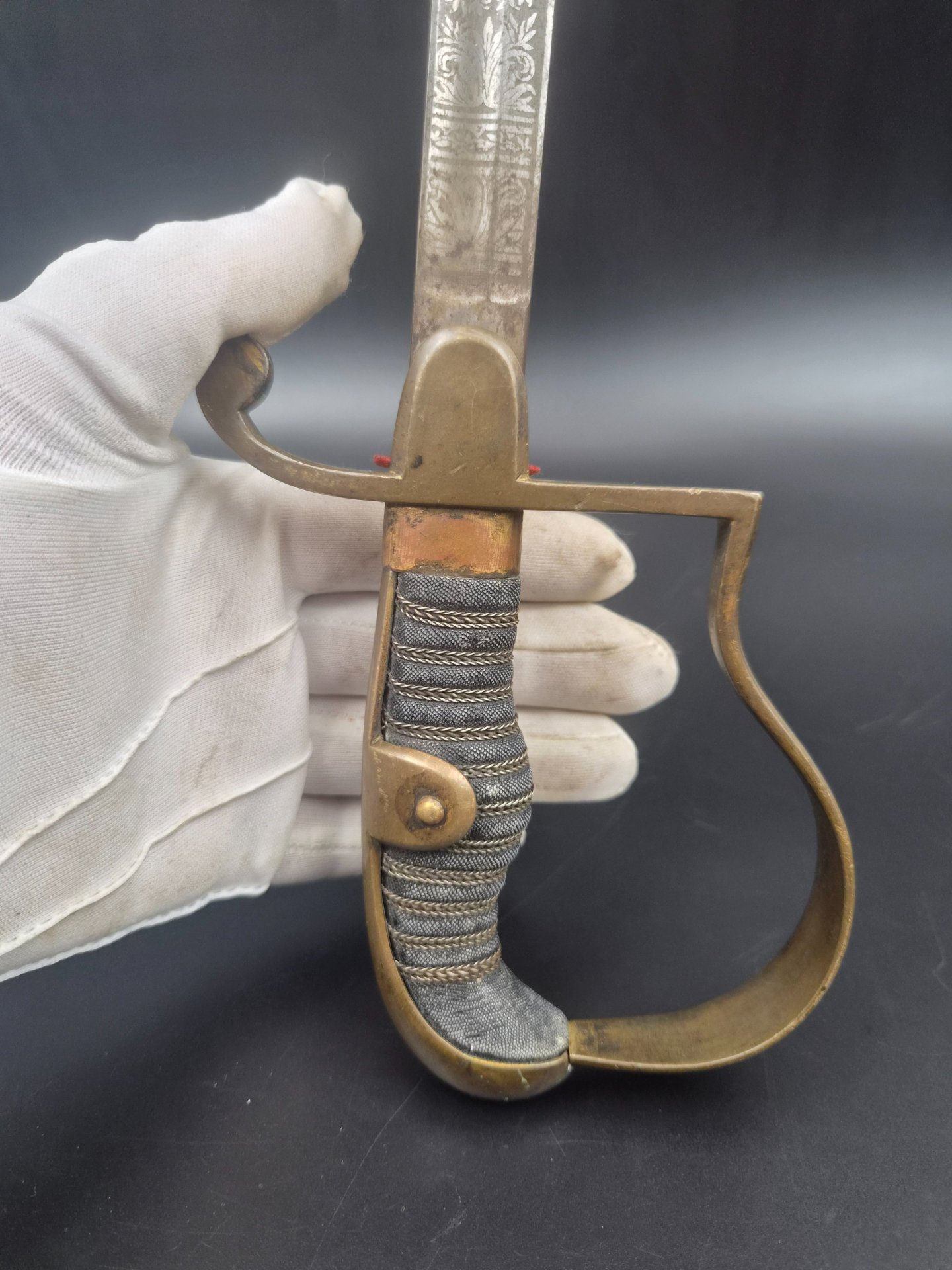 Preußischer Artillerie-Offizier-Säbel, WKC, Kaiserreich, Klingenätzung – Bild 2