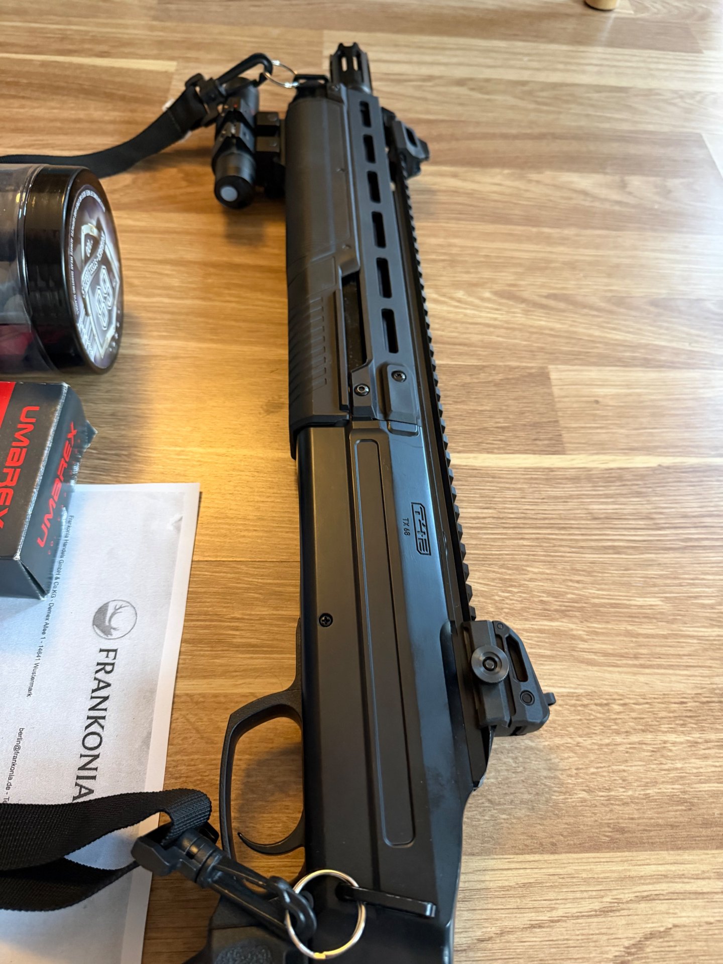 T4E CO2 Gewehr TX 68 Defense Pumpgun cal. 68 inkl. Zubehör und Munition – Bild 5