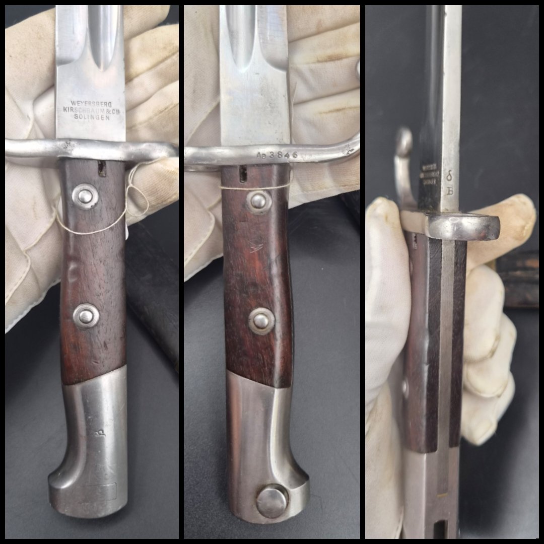 Bajonett brasilianisch Modell 1908 (M1908), Weyersberg Kirschbaum & Cie, Solingen, Mauser – Bild 5
