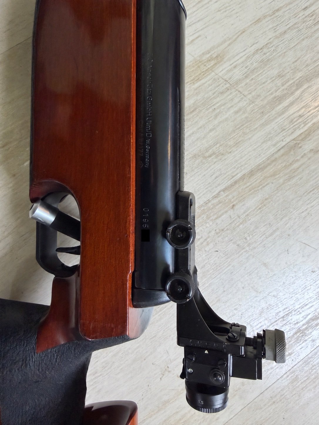 Anschütz LG Match 380 – Linksanschlag mit Originaldiopter – Bild 10