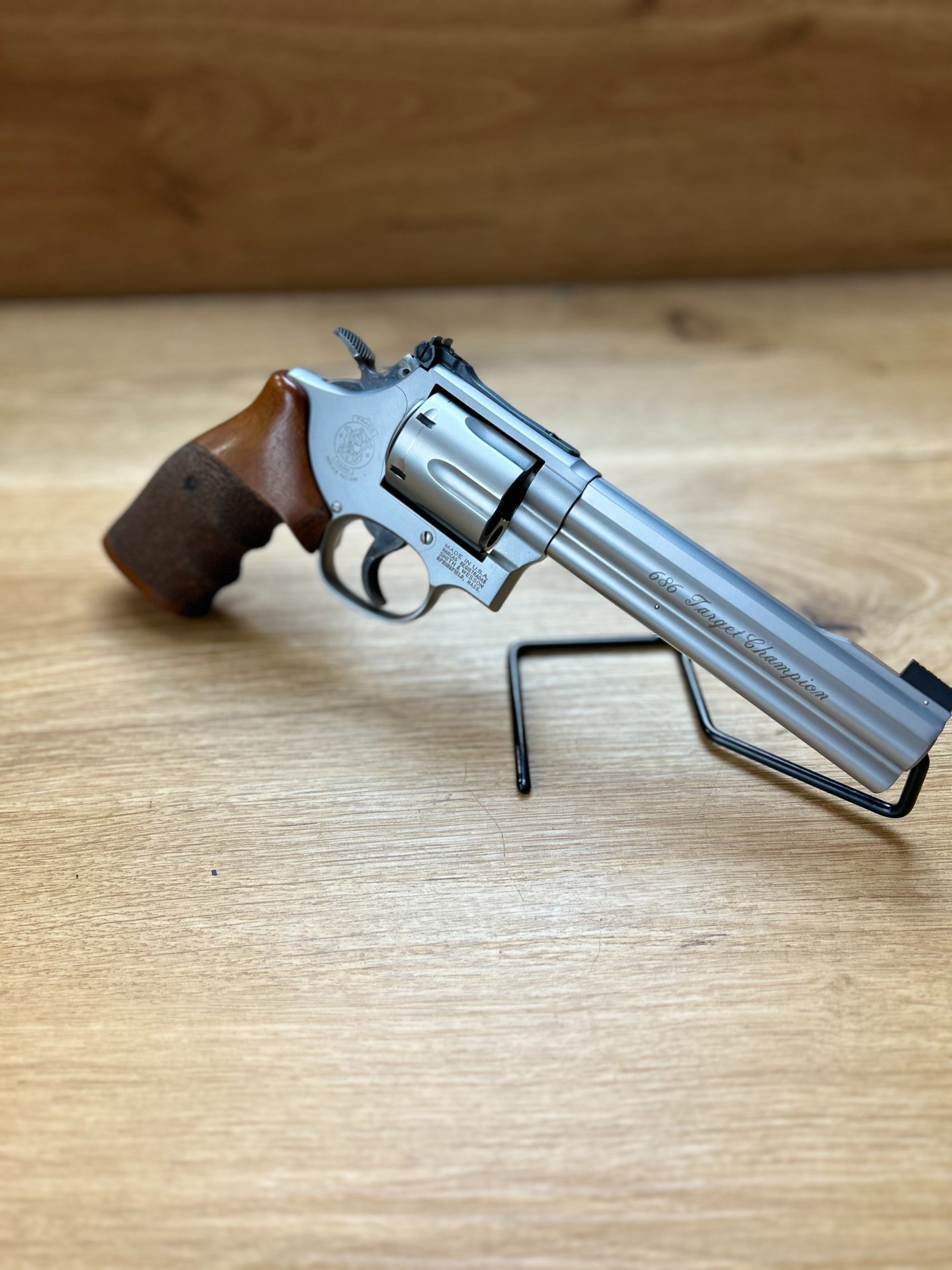Revolver Smith & Wesson 686-4 Target Champion Kal. .357Mag LL 6"++Sehr guter Zustand+Waffen Haider+ – Bild 4