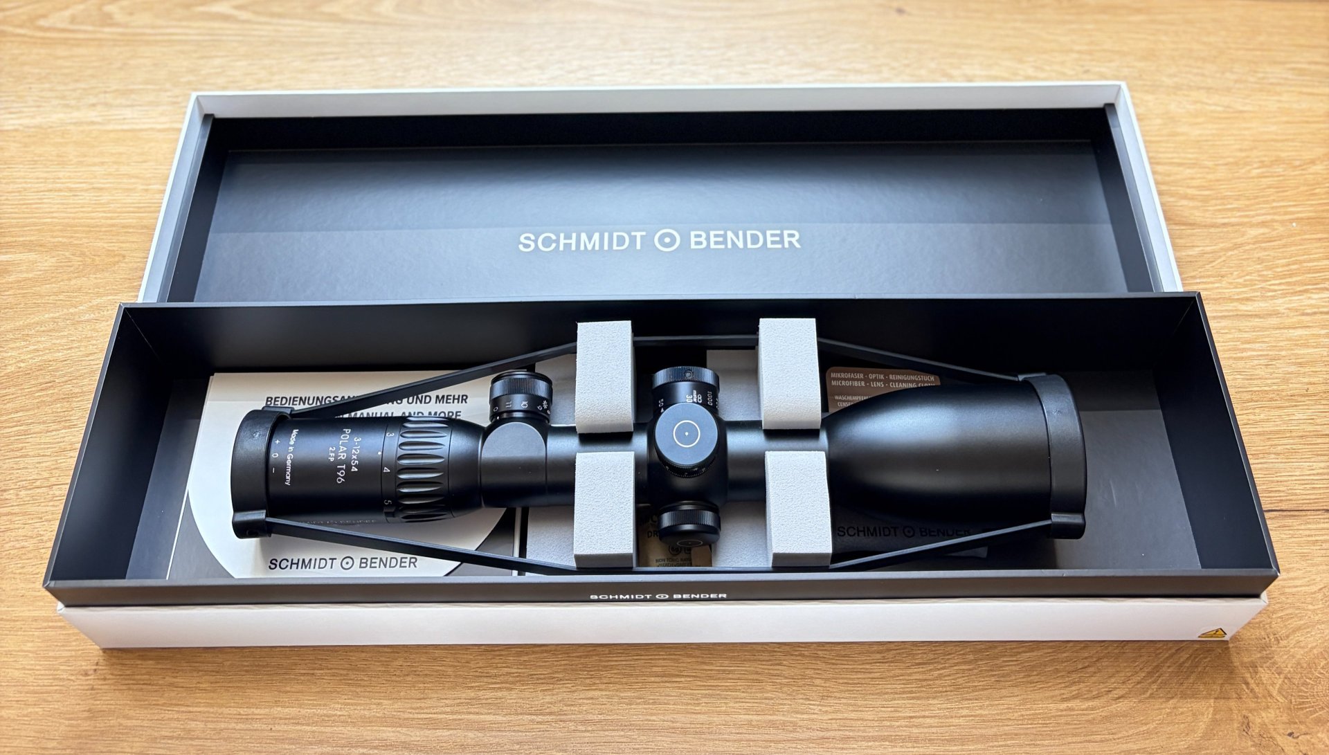 Schmidt & Bender Polar T96 3-12x54 mit Schiene 2.BE Absehen D7 beleuchtet NEU-Original verpackt – Bild 1