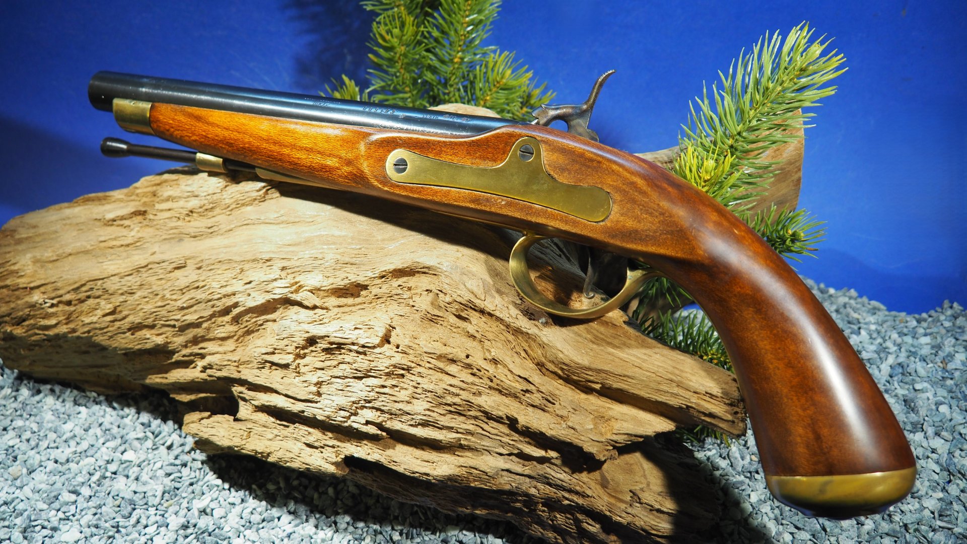 Jukar Spain Vorderlader-Pistole, Modell "Tower", Kal: .45 Perk., Guter Zustand ! – Bild 2
