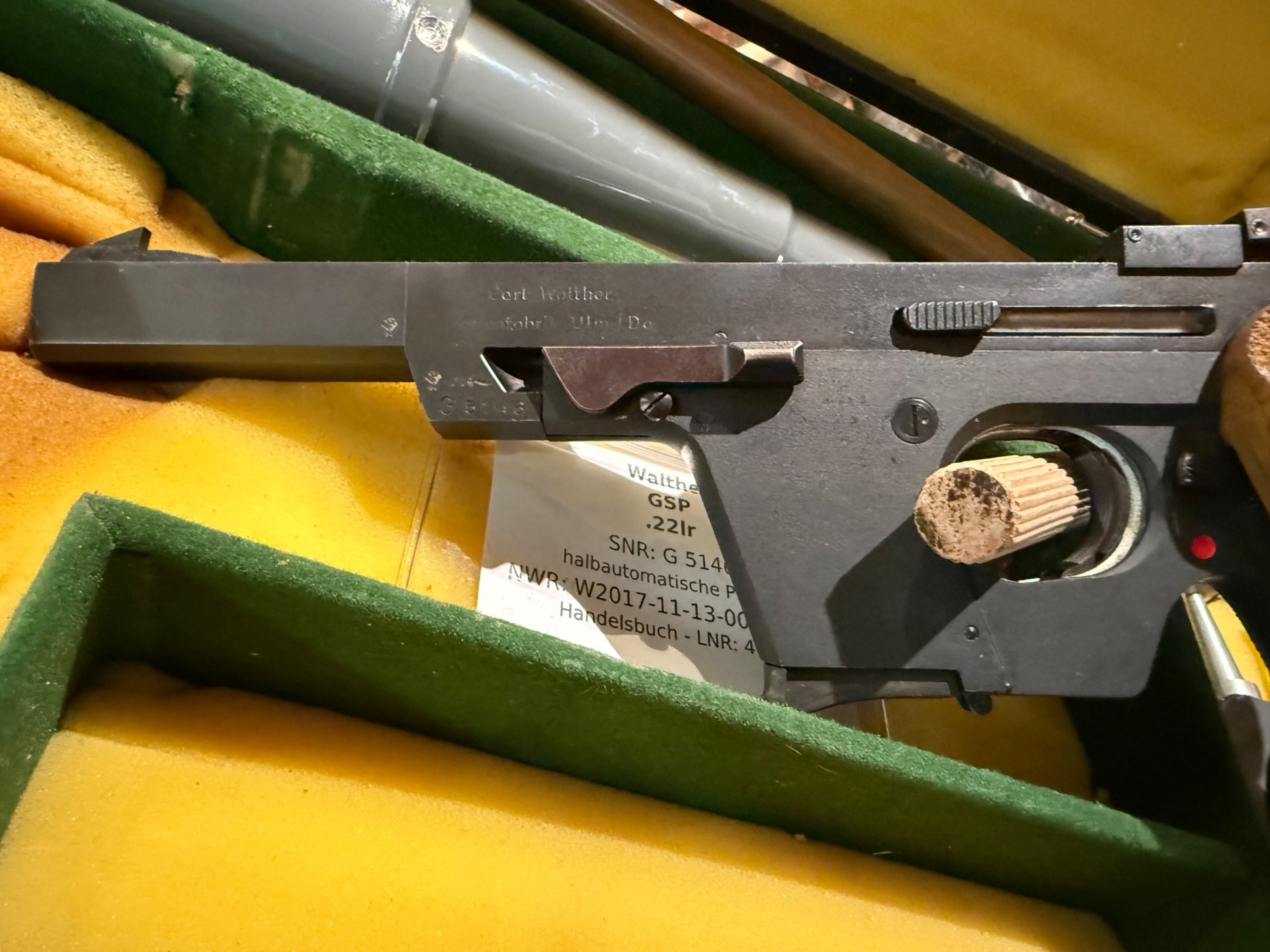 Gebrauchte Walther GSP kal . 22 lr mit Spektiv und Koffer – Bild 5