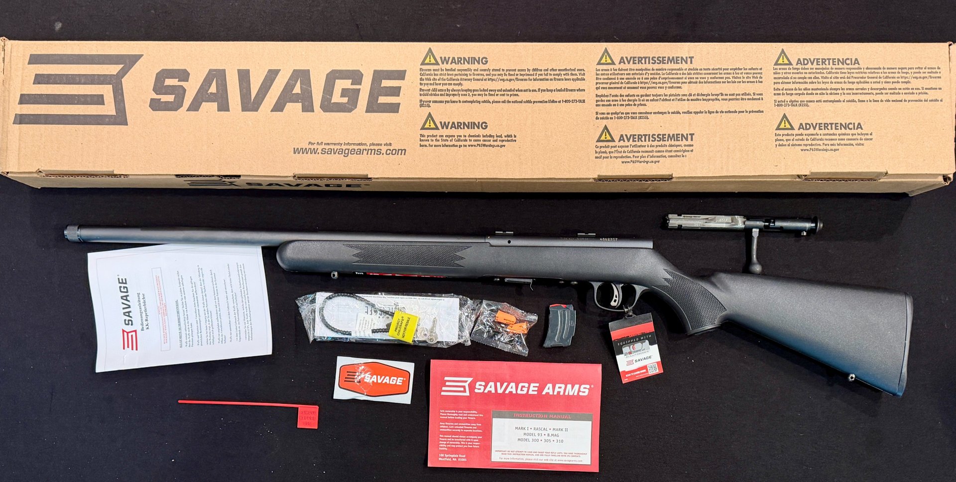 Savage Mark II FV-SR .22lr Repetierbüchse – AccuTrigger, Mündungsgewinde 1/2x20, Neuwaffe – Bild 1