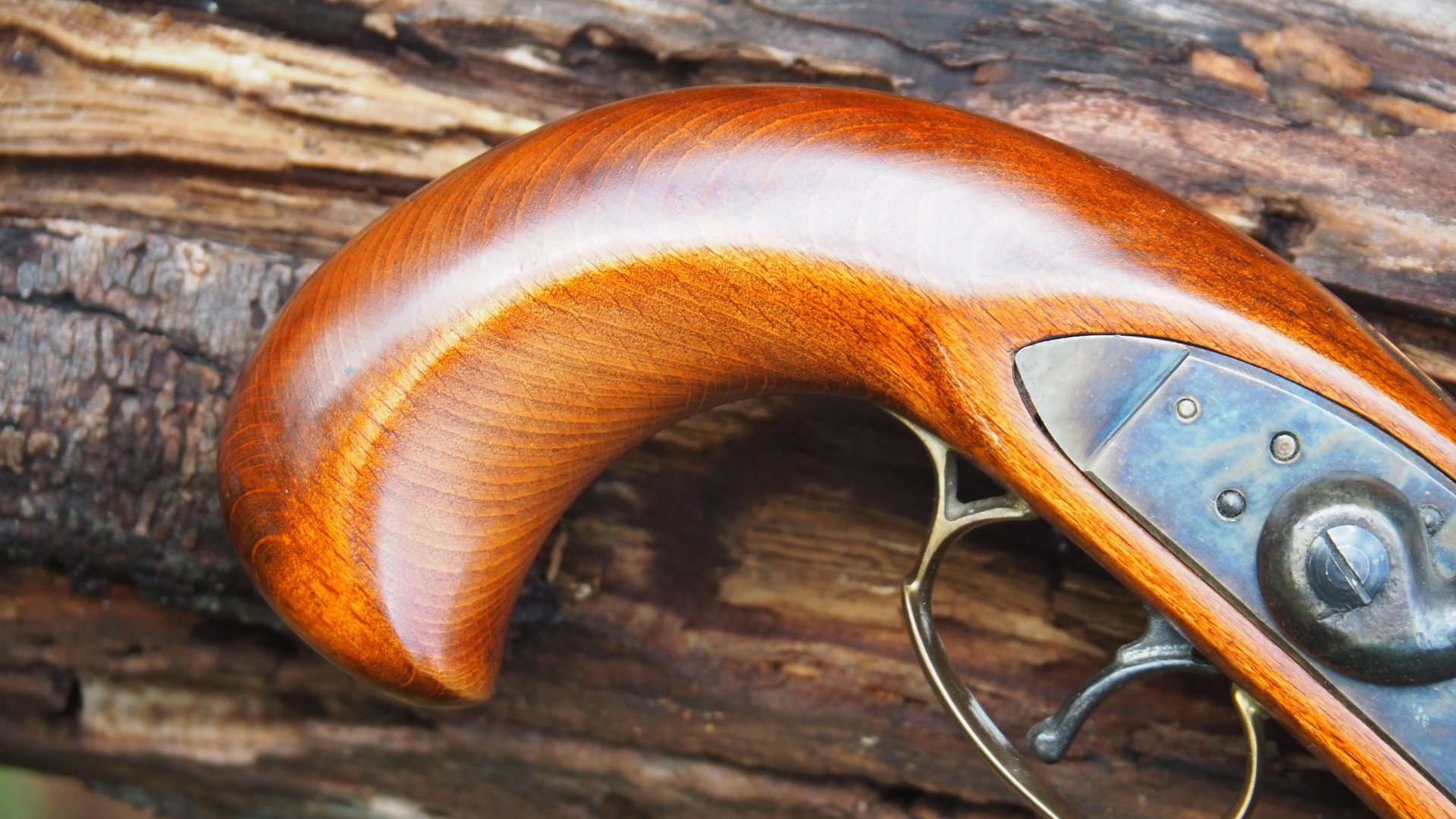 Italienische Vorderlader-Pistole, Modell "Bounty-Hunter", Kal: .45 Perk., Guter Zustand ! – Bild 4