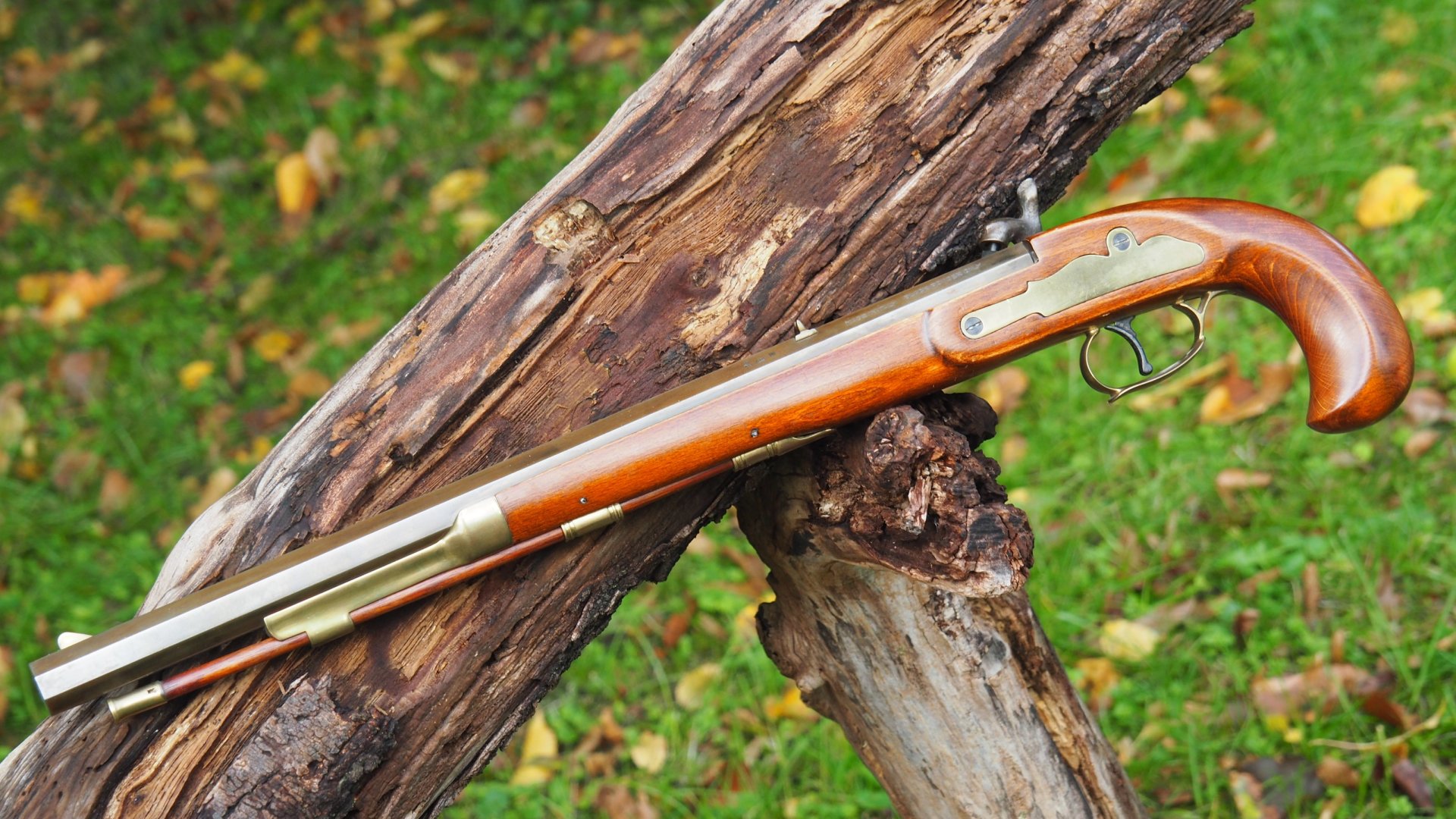 Italienische Vorderlader-Pistole, Modell "Bounty-Hunter", Kal: .45 Perk., Guter Zustand ! – Bild 2