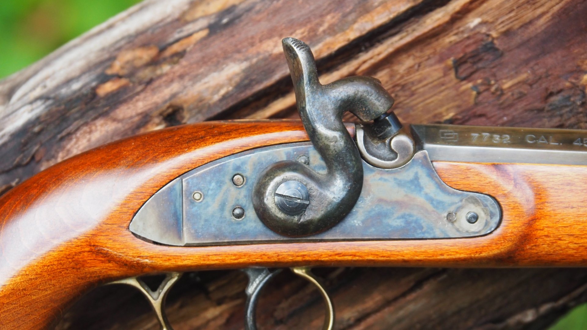 Italienische Vorderlader-Pistole, Modell "Bounty-Hunter", Kal: .45 Perk., Guter Zustand ! – Bild 3