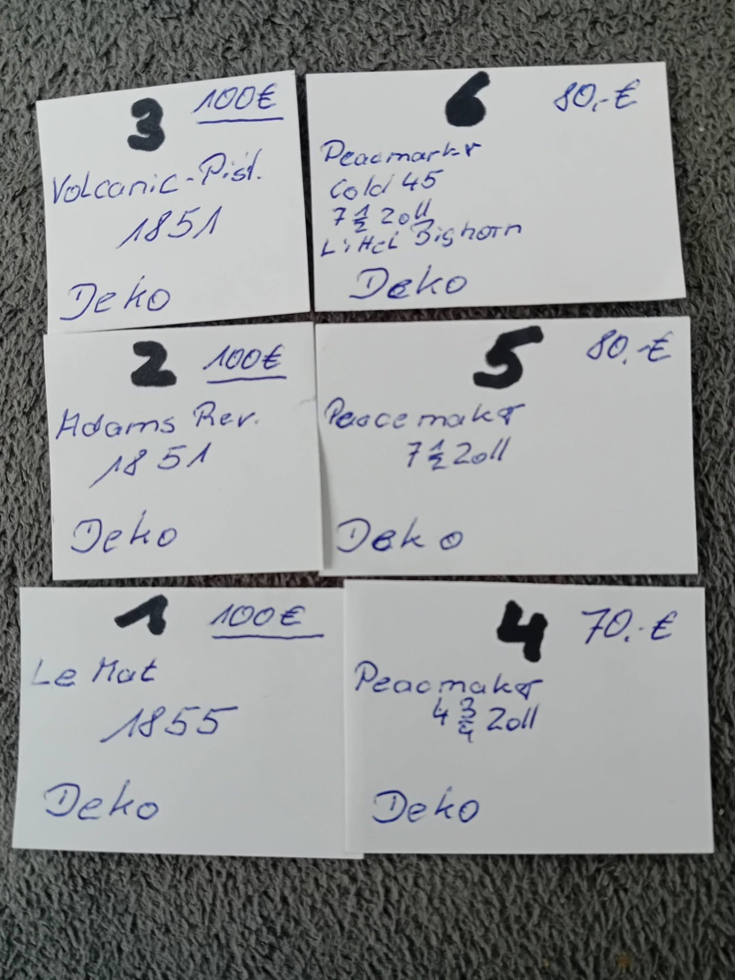 Diverse Deko Revolver – Bild 3