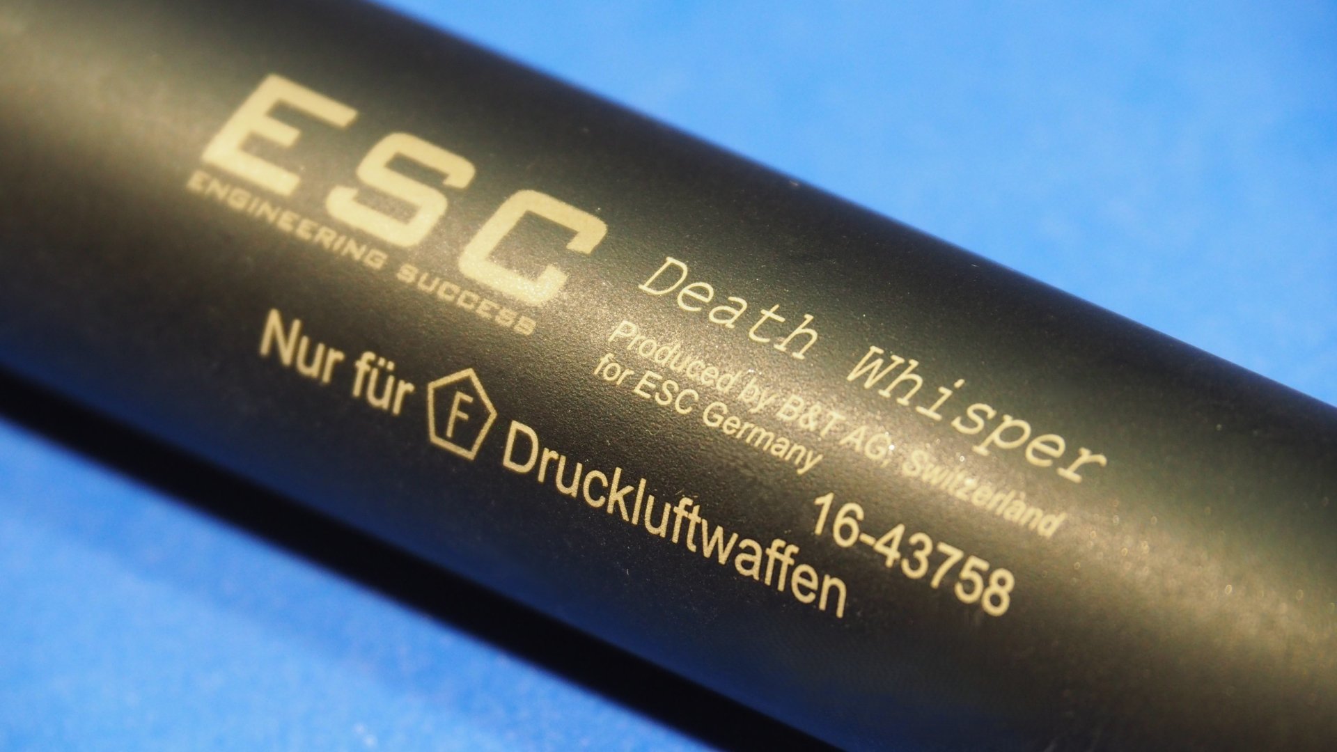 B&T ESC "Death Whisper" Schalldämpfer für F-Luftgewehre, Sehr effektiv ! Sehr gut ! – Bild 2