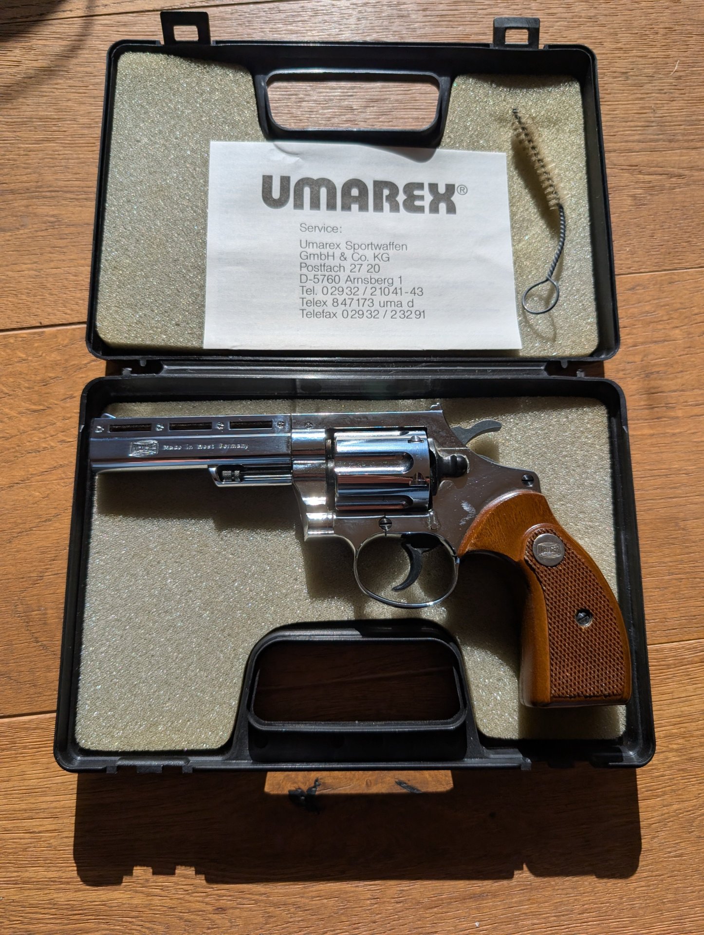 Mauser Mod. L100 Schreckschussrevolver – Verchromt – PTB 326 (Kostenloser Versand) – Bild 1