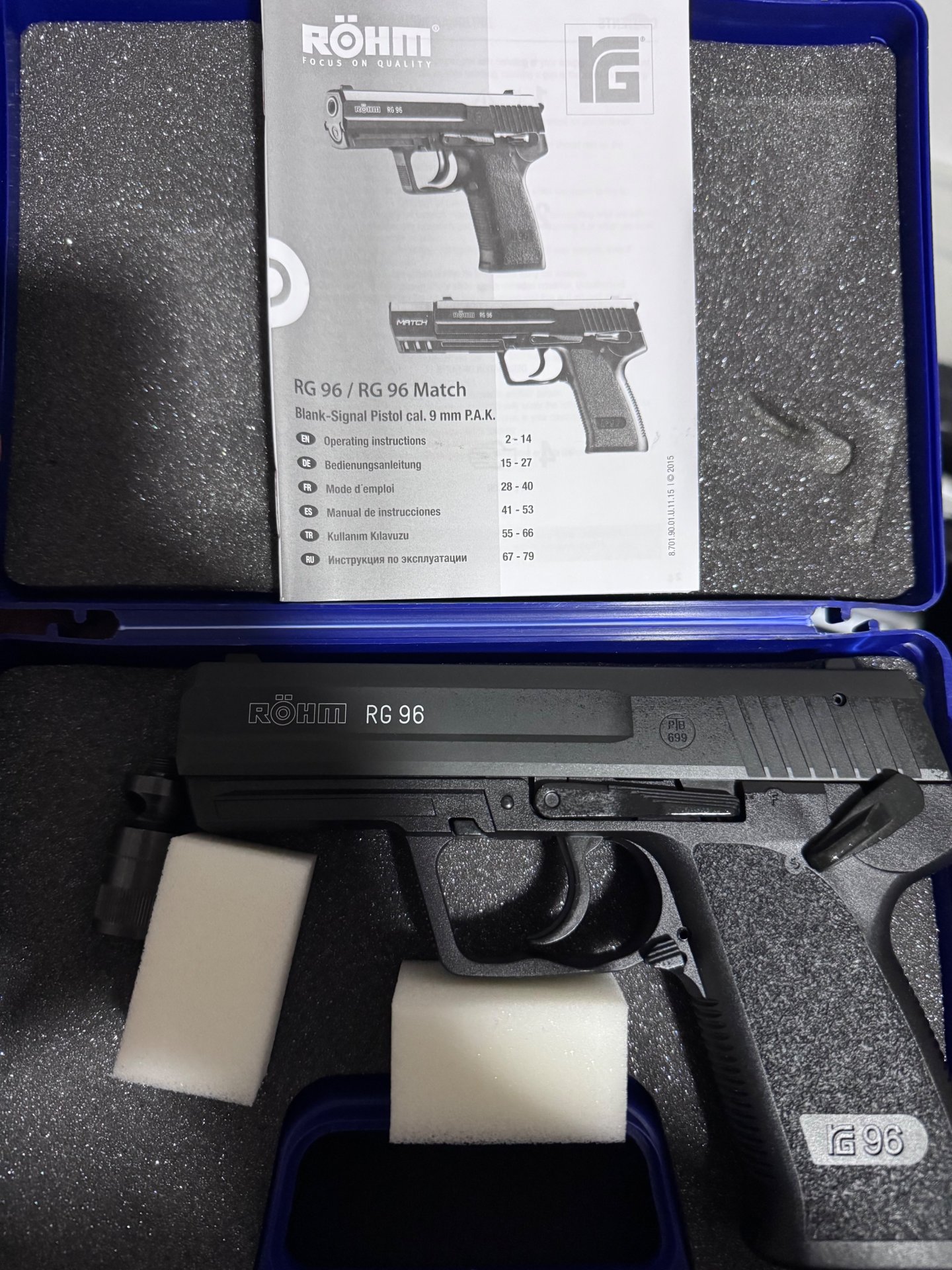 Neue Röhm RG96 9mm pak Gaspistole – Bild 1