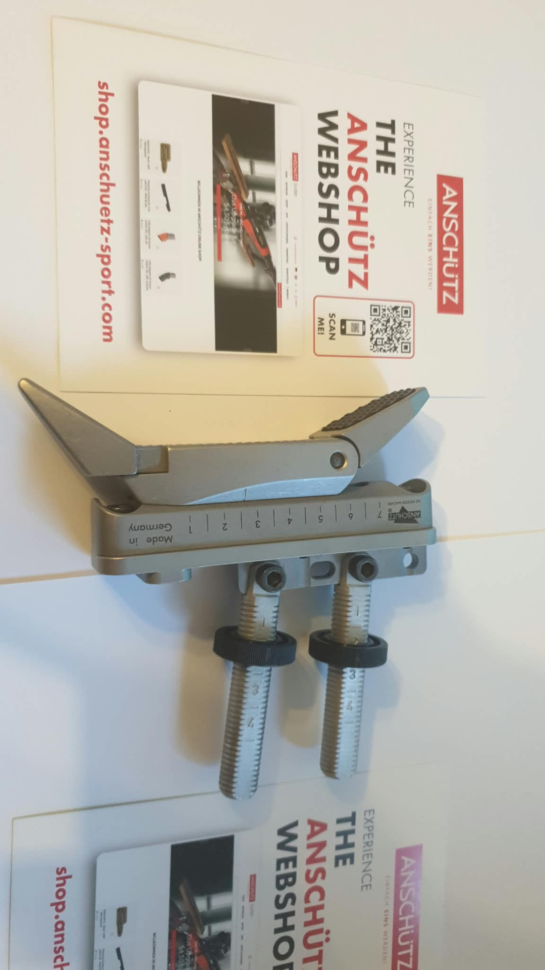 E6 001127 ANSCHÜTZ 4759 Schaftkappe, vielseitig verstellbar + Kappenausleger – Bild 2